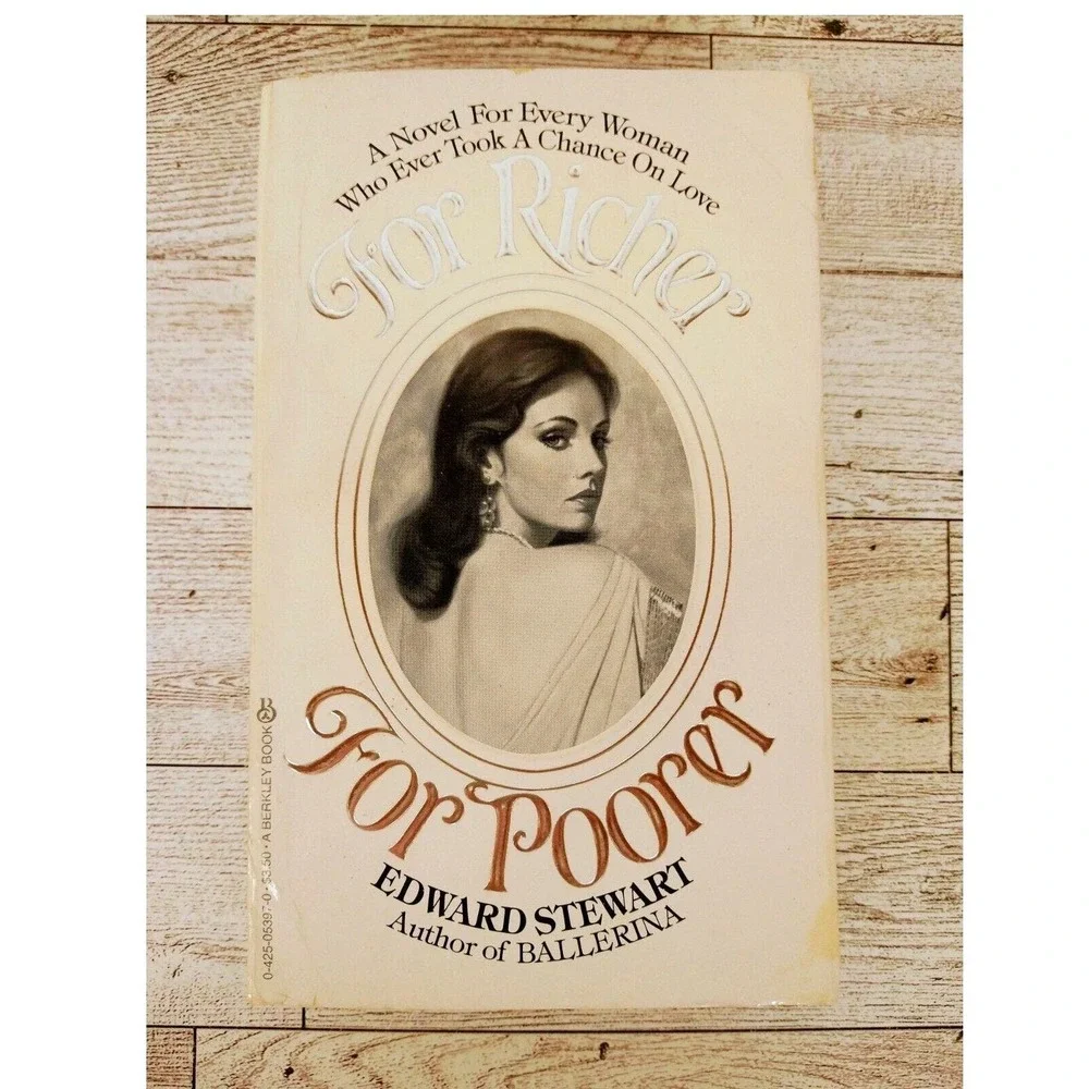 For Richer‎ for Poorer Edward Stewart 1983 Berkley Vintage 80s Romance Paperback